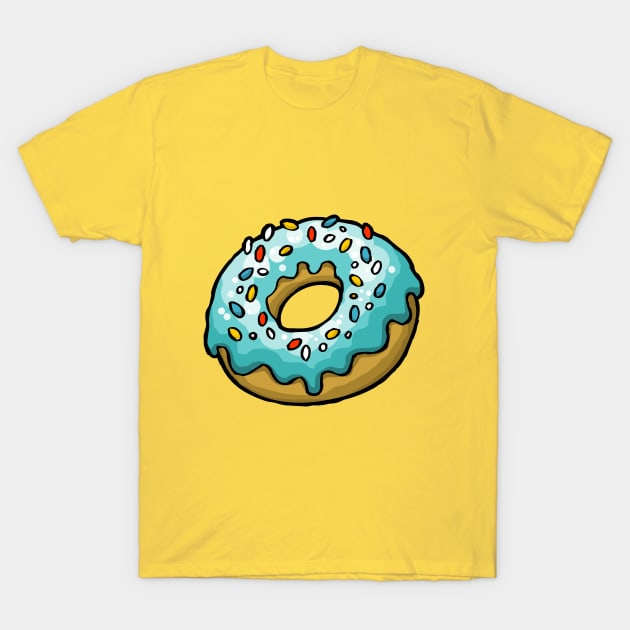 Blue doughnut T-Shirt by JodyTerblanche